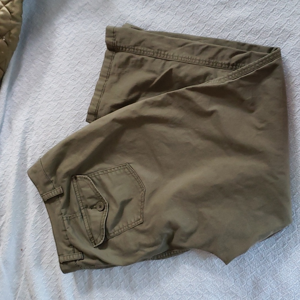 Olive chinos straight leg by St John's Bay